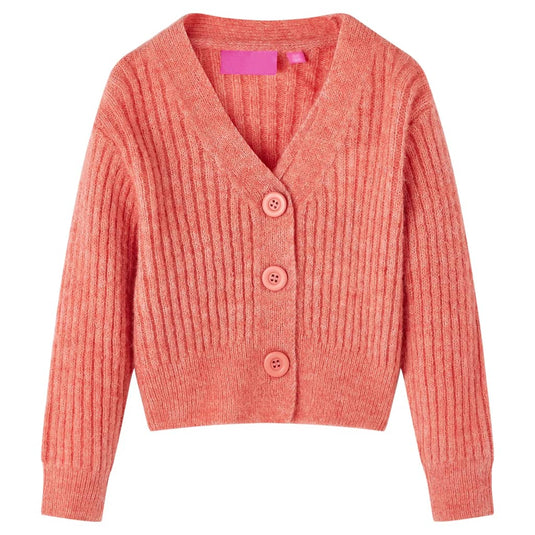 Vidaxl kindervest gebreid 128 middelroze