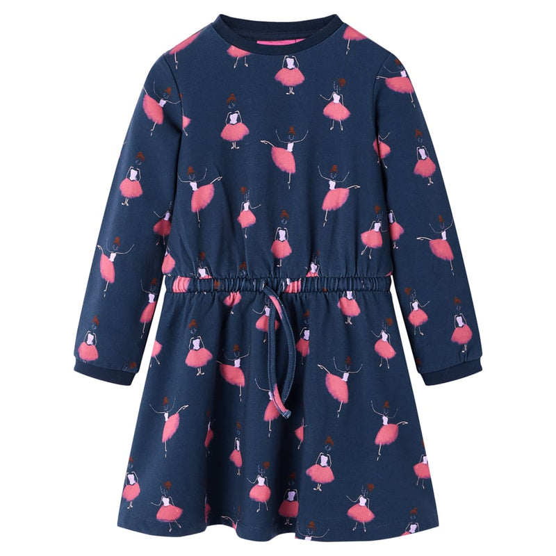 Load image into Gallery viewer, Vidaxl kinderjurk 116 marineblauw

