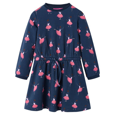 Vidaxl kinderjurk 128 marineblauw