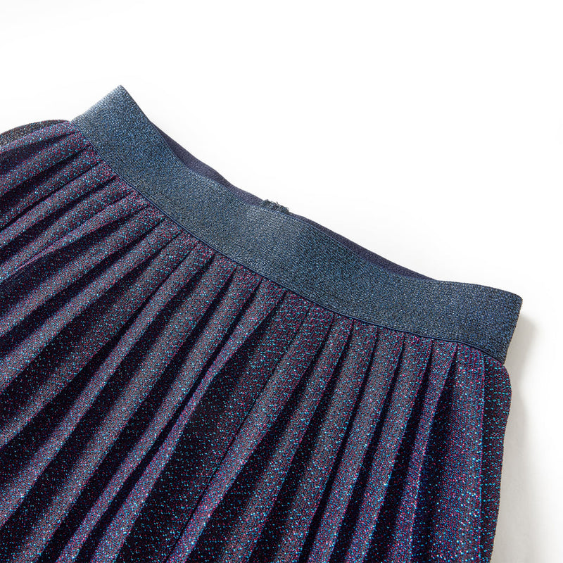 Load image into Gallery viewer, VidaXL Kinderrokje met glitters 92 marineblauw

