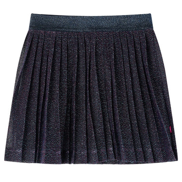 Vidaxl kinderrokje met glitters 128 marineblauw