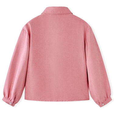 Vidaxl kinderblouse met lantaarnmouwen 92 oudroze