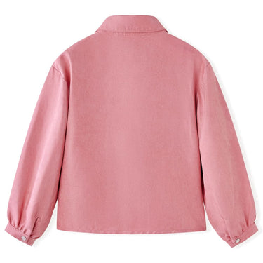 Vidaxl kinderblouse met lantaarnmouwen 116 oudroze