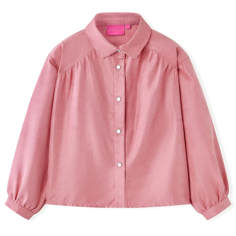Load image into Gallery viewer, VidaXL Kinderblouse met lantaarnmouwen 128 oudroze

