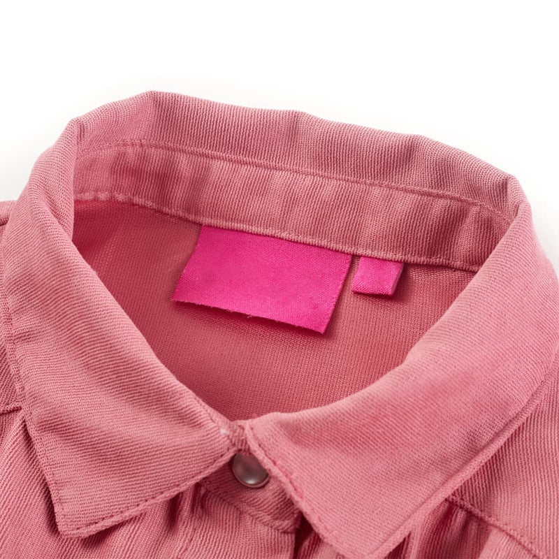 Load image into Gallery viewer, VidaXL Kinderblouse met lantaarnmouwen 128 oudroze
