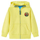 Vidaxl kindervest met capuchon en rits 116 lichtgeel