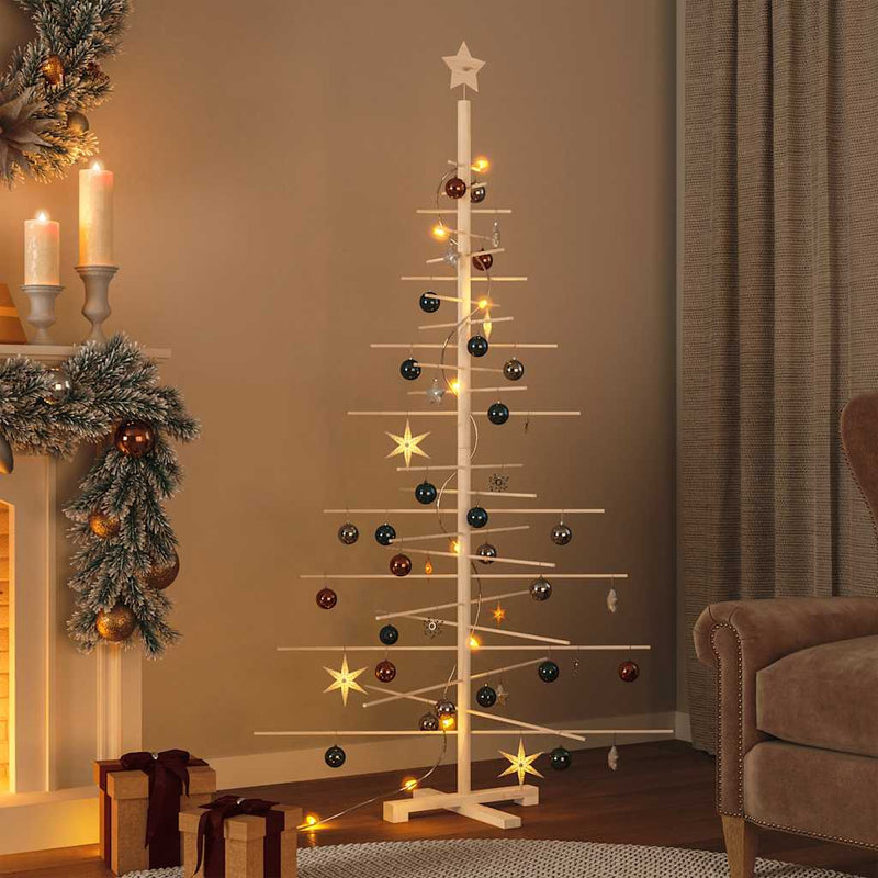 Afbeelding laden in galerijviewer, Vidaxl kerstdecoratie kerstboom 180 cm massief grenenhout

