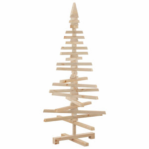Vidaxl kerstdecoratie kerstboom 120 cm massief grenenhout