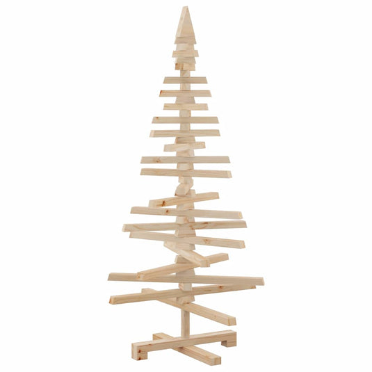 Vidaxl kerstdecoratie kerstboom 120 cm massief grenenhout