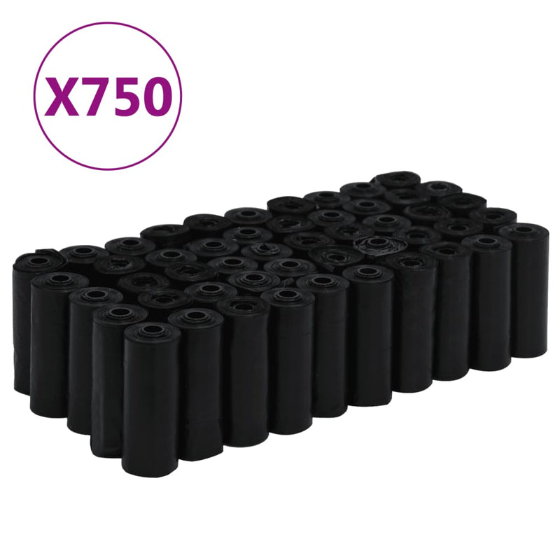 Load image into Gallery viewer, Vidaxl hondenpoepzakjes 750 st 30x20 cm polyetheen zwart
