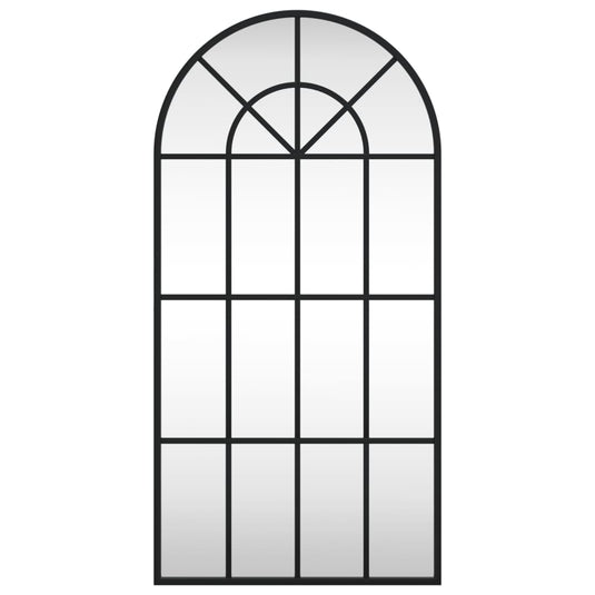 Vidaxl wandspiegel boog 40x80 cm ijzer zwart
