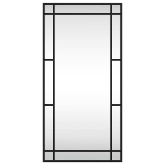 Vidaxl wandspiegel rechthoekig 40x80 cm ijzer zwart