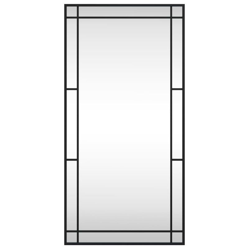 Load image into Gallery viewer, Vidaxl wandspiegel rechthoekig 50x100 cm ijzer zwart
