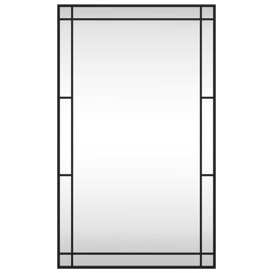 Vidaxl wandspiegel rechthoekig 60x100 cm ijzer zwart