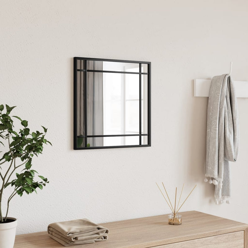 Load image into Gallery viewer, Vidaxl wandspiegel vierkant 40x40 cm ijzer zwart
