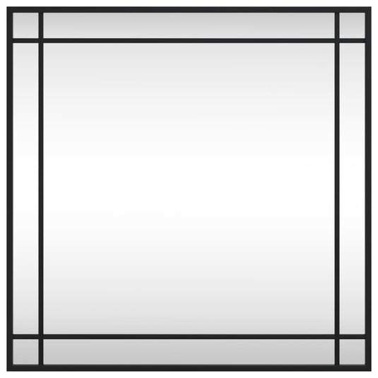 Vidaxl wandspiegel vierkant 60x60 cm ijzer zwart