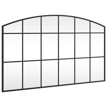 Vidaxl wandspiegel boog 100x60 cm ijzer zwart