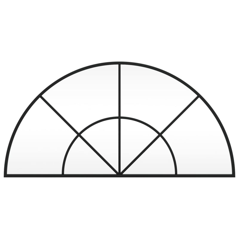 Load image into Gallery viewer, Vidaxl wandspiegel boog 80x40 cm ijzer zwart
