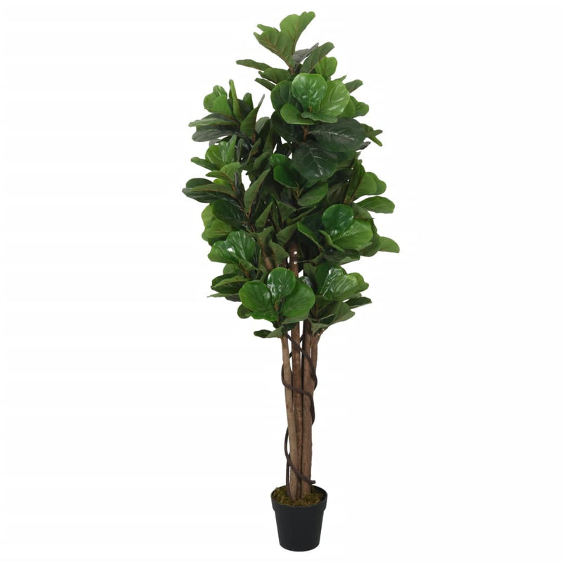 Load image into Gallery viewer, Vidaxl kunstplant vijgenboom 134 bladeren 120 cm groen
