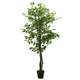 Vidaxl kunstplant ficus 378 bladeren 80 cm groen