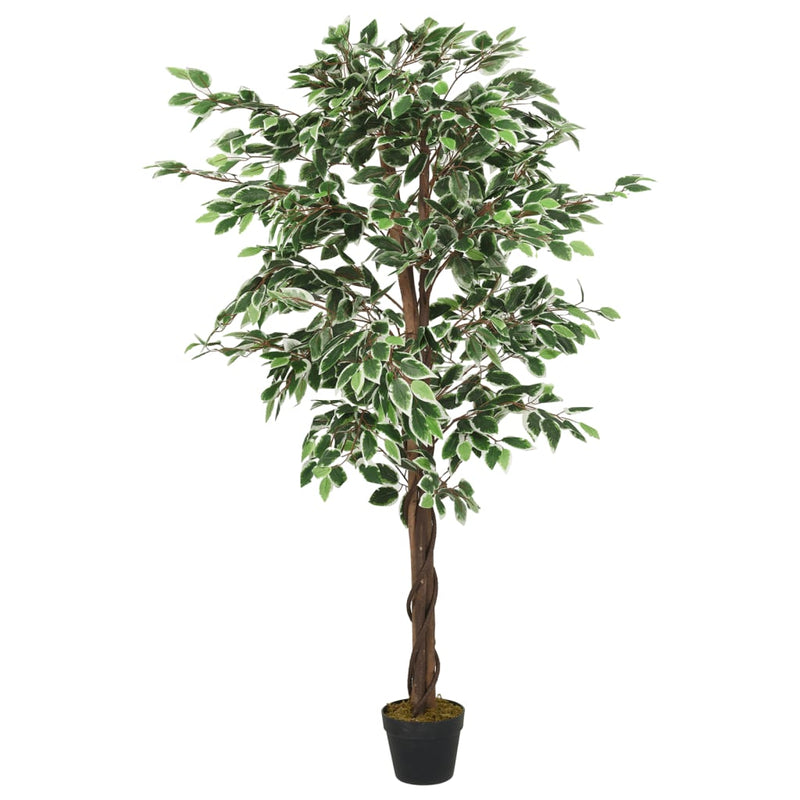 Load image into Gallery viewer, Vidaxl kunstplant ficus 378 bladeren 80 cm groen
