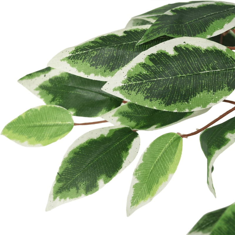 Load image into Gallery viewer, Vidaxl kunstplant ficus 378 bladeren 80 cm groen
