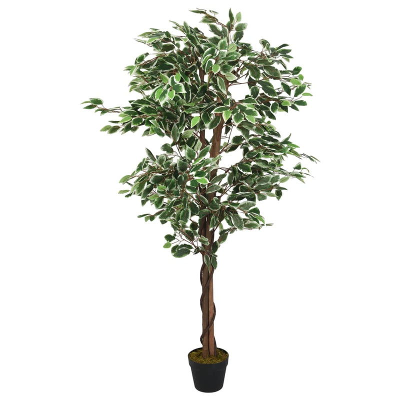 Load image into Gallery viewer, Vidaxl kunstplant ficus 1260 bladeren 200 cm groen
