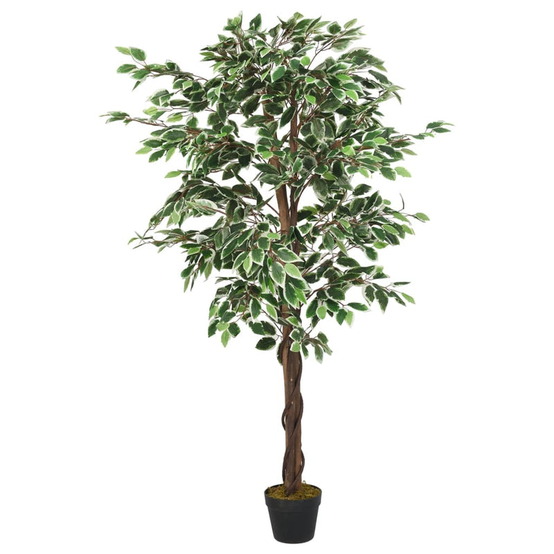 Load image into Gallery viewer, Vidaxl kunstplant ficus 1260 bladeren 200 cm groen
