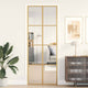 Vidaxl binnendeur smal 76x201,5 cm gehard glas en aluminium goudkleur