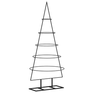 Vidaxl kerstdecoratie kerstboom 125 cm metaal zwart