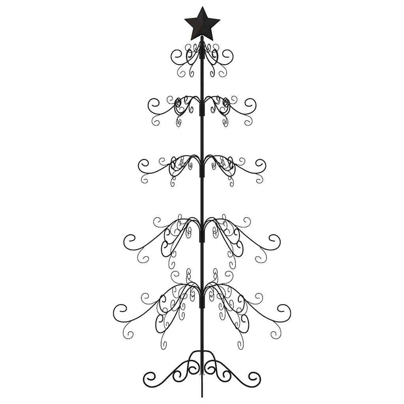 Load image into Gallery viewer, Vidaxl kerstdecoratie kerstboom 150 cm metaal zwart
