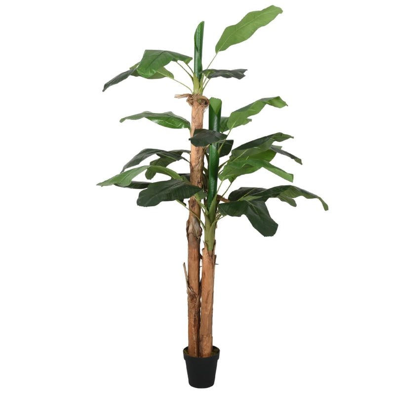 Afbeelding laden in galerijviewer, Vidaxl kunstplant bananenboom 22 bladeren 200 cm groen
