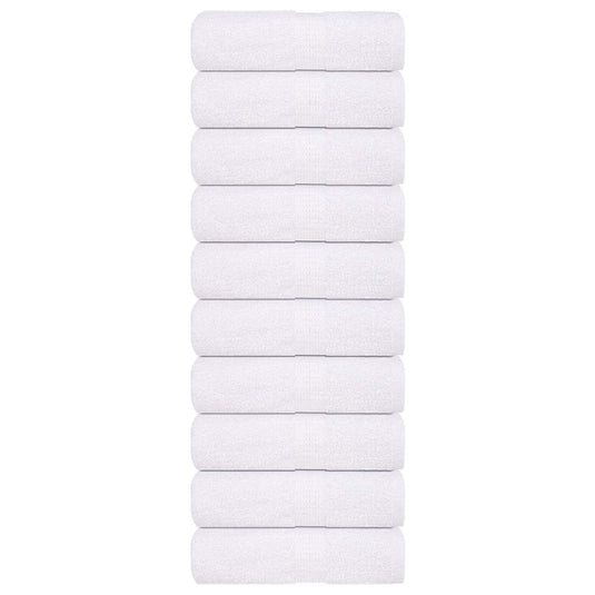 Vidaxl washandjes frogn 10 st 15x21 cm 360 g m² wit