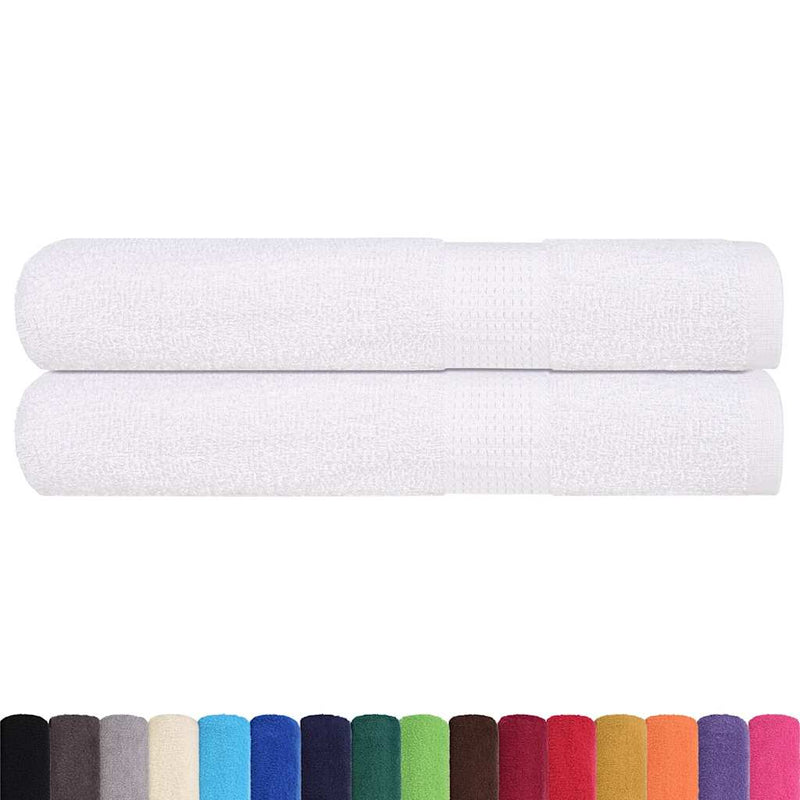 Load image into Gallery viewer, Vidaxl saunahanddoeken frogn 2 st 80x200 cm 360 g m² wit
