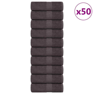 Vidaxl washandjes frogn 50 st 30x30 cm 360 g m² antraciet