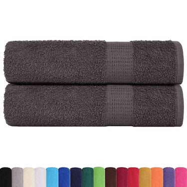 Vidaxl douchehanddoeken frogn 2 st 70x140 cm 360 g m² antraciet
