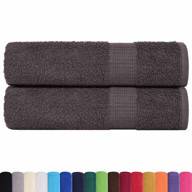 Vidaxl badhanddoeken frogn 2 st 100x150 cm 360 g m² antraciet