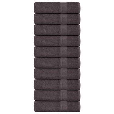Vidaxl badhanddoeken frogn 10 st 100x150 cm 360 g m² antraciet