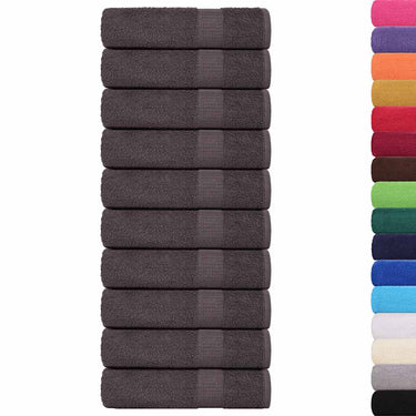 Vidaxl badhanddoeken frogn 10 st 100x150 cm 360 g m² antraciet