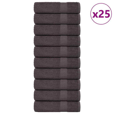 Vidaxl badhanddoeken frogn 25 st 100x150 cm 360 g m² antraciet