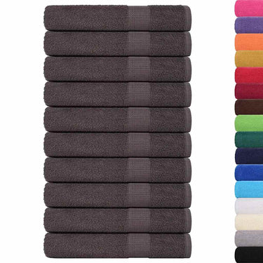 Vidaxl handdoeken frogn 10 st 100x200 cm 360 g m² antraciet