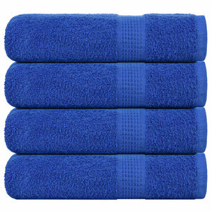 Vidaxl douchehanddoeken frogn 4 st 70x140 cm 360 g m² blauw