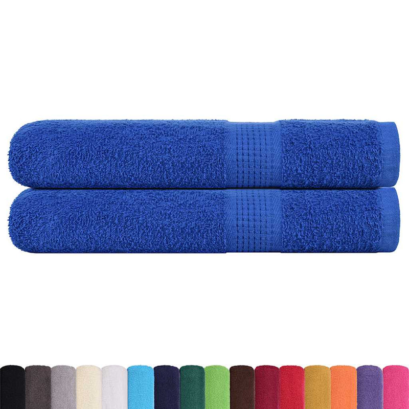 Load image into Gallery viewer, Vidaxl saunahanddoeken frogn 2 st 80x200 cm 360 g m² blauw
