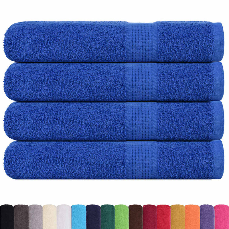 Load image into Gallery viewer, Vidaxl saunahanddoeken frogn 4 st 80x200 cm 360 g m² blauw
