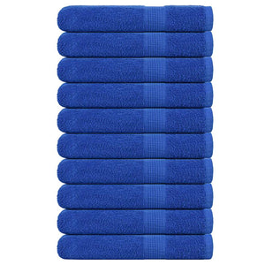 Vidaxl handdoeken frogn 10 st 100x200 cm 360 g m² blauw