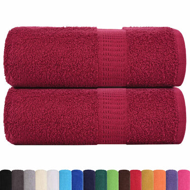 Vidaxl gastendoekjes frogn 2 st 30x50 cm 360 g m² bordeaux