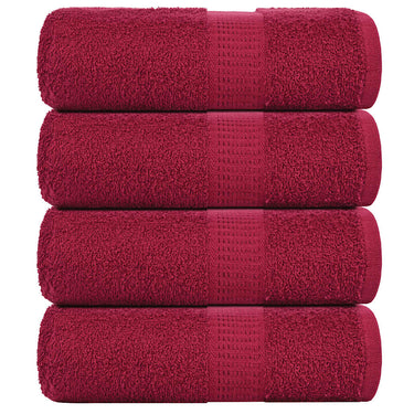 Vidaxl gastendoekjes frogn 4 st 30x50 cm 360 g m² bordeaux