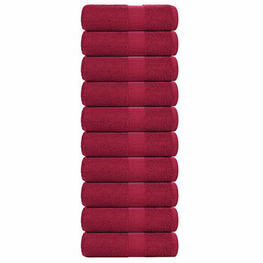 Vidaxl gastendoekjes frogn 10 st 30x50 cm 360 g m² bordeaux