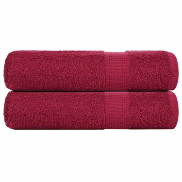 Vidaxl handdoeken frogn 2 st 50x100 cm 360 g m² bordeaux