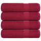 Vidaxl handdoeken frogn 4 st 50x100 cm 360 g m² bordeaux